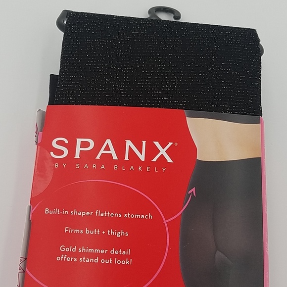 NWT SPANX Metallic Shimmer Mid-thigh Shaping Tight - Picture 7 of 7